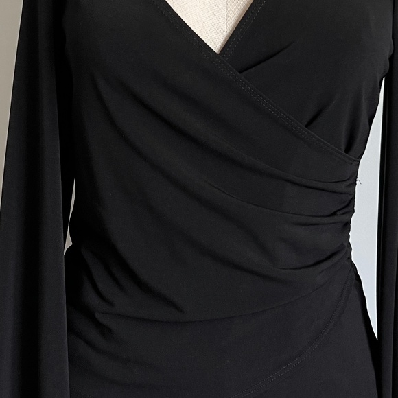Necessary Objects - Black Wrapped Long Sleeve Shirt with cutout at the sleeves - Picture 2 of 8
